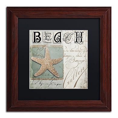 Trademark Fine Art Beach Book II Framed Wall Art