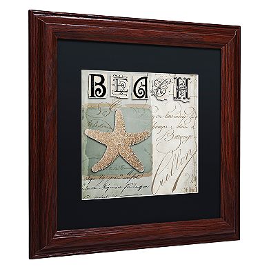 Trademark Fine Art Beach Book II Framed Wall Art