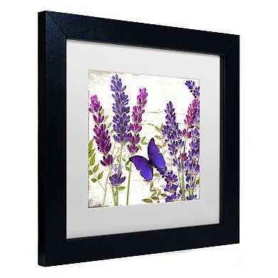 Trademark Fine Art Lavender I Black Framed Wall Art