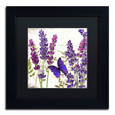 Trademark Fine Art Lavender I Black Framed Wall Art