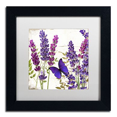 Trademark Fine Art Lavender I Black Framed Wall Art