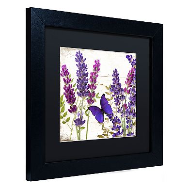 Trademark Fine Art Lavender I Black Framed Wall Art