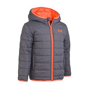 Baby Boy Under Armour Puffer Gray Heavyweight Jacket