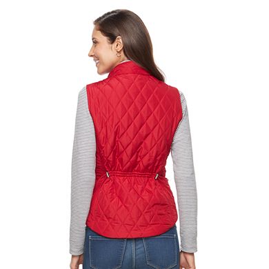 Women's Croft & Barrow® Zip-Up Quilted Vest