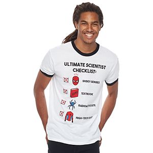 Men's Marvel Spider-Man Checklist Tee