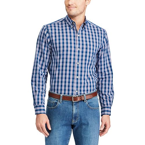 chaps mens button down shirts