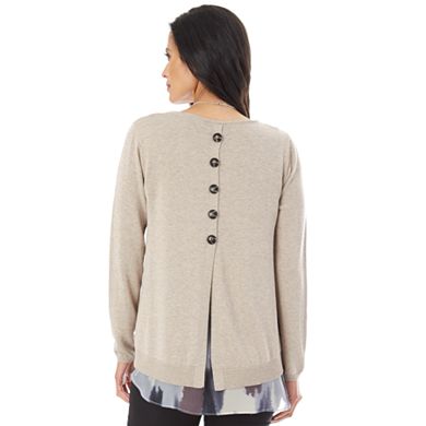 Women's Apt. 9® Button Back Sweater