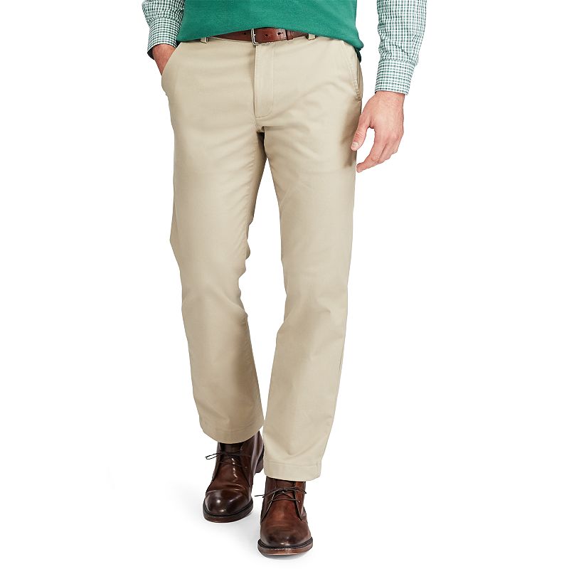 Men's Chaps Straight-Fit Stretch Flat-Front Pants