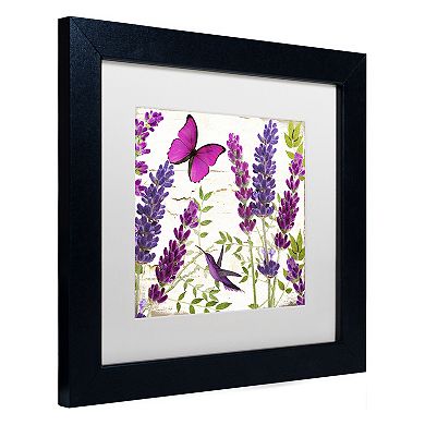Trademark Fine Art Lavender II Black Framed Wall Art