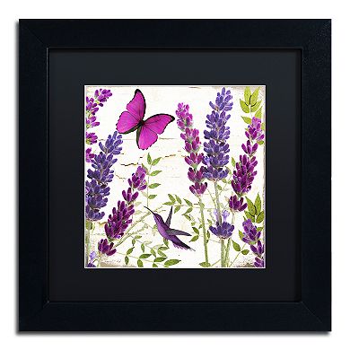 Trademark Fine Art Lavender II Black Framed Wall Art
