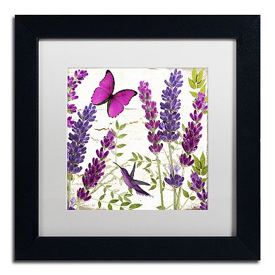 Trademark Fine Art Lavender II Black Framed Wall Art