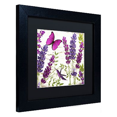 Trademark Fine Art Lavender II Black Framed Wall Art