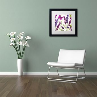 Trademark Fine Art Lavender II Black Framed Wall Art