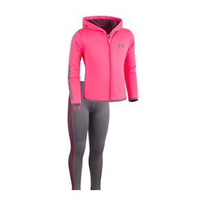 Baby Girl Under Armour Fleece Hoodie & Geometric Leggings Set