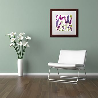 Trademark Fine Art Lavender II Framed Wall Art