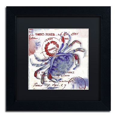 Trademark Fine Art Oceania I Black Framed Wall Art