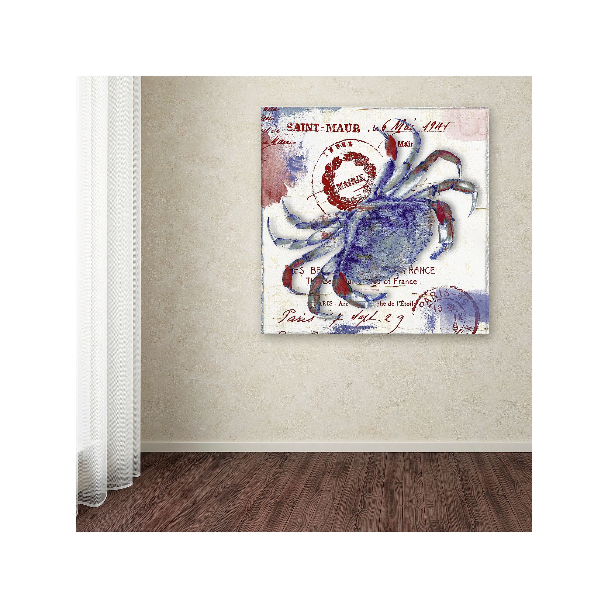 Trademark Fine Art Oceania I Canvas Wall Art, Blue