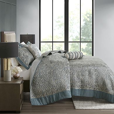 Madison Park 5-piece Whitman Jacquard Bedspread Set