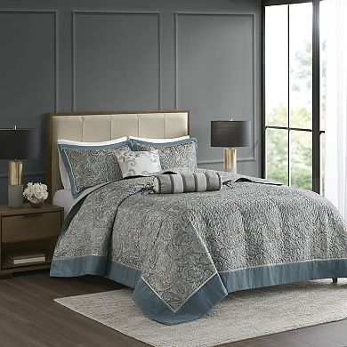 Madison Park 5-piece Whitman Jacquard Bedspread Set