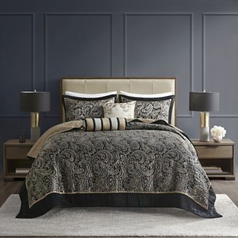 Madison Park Whitman 5 pc Jacquard Bedspread Set