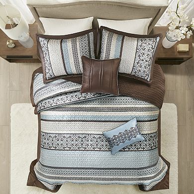 Madison Park 5-Piece Reversible Jacquard Bedspread Set