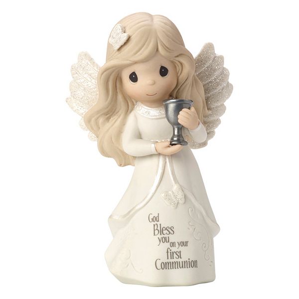 PRECIOUS MOMENTS FIGURINE - A CHILD IS A GIFT OF THE LORD (ANGEL W/BABY) 