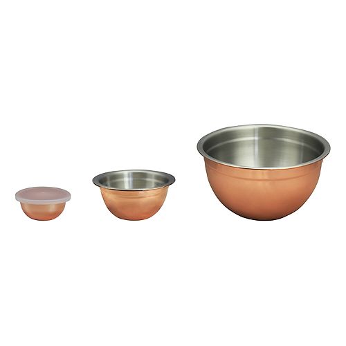 copper mixing bowl set