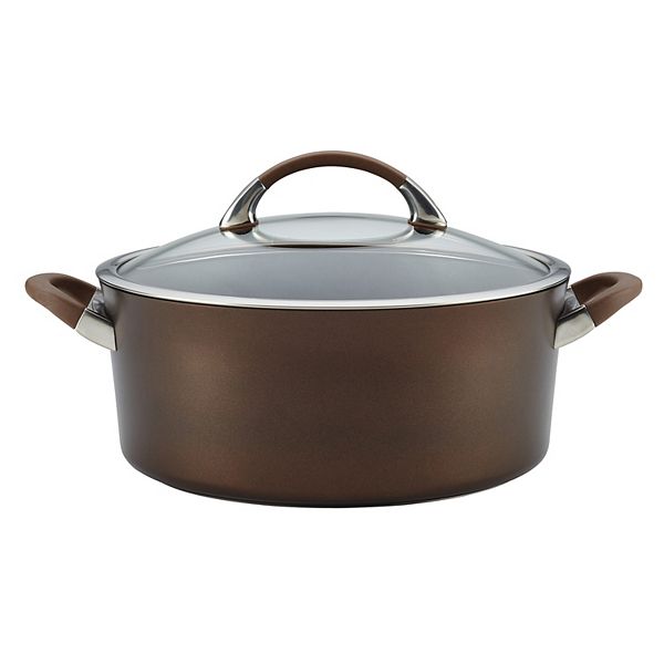 Circulon Symmetry Hard-Anodized Nonstick 7-Quart Dutch Oven, Chocolate