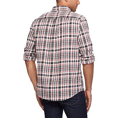 Men's Chaps Regular-Fit Plaid Flannel Performance Button-Down Shirt