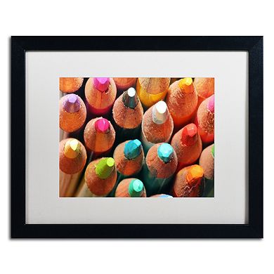Trademark Fine Art Pencils Black Framed Wall Art