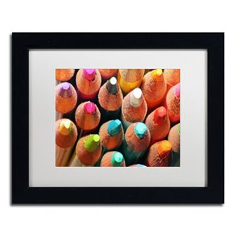 Trademark Fine Art Pencils Black Framed Wall Art