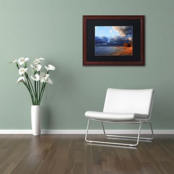 Trademark Fine Art Lake Erie Autumn Framed Wall Art