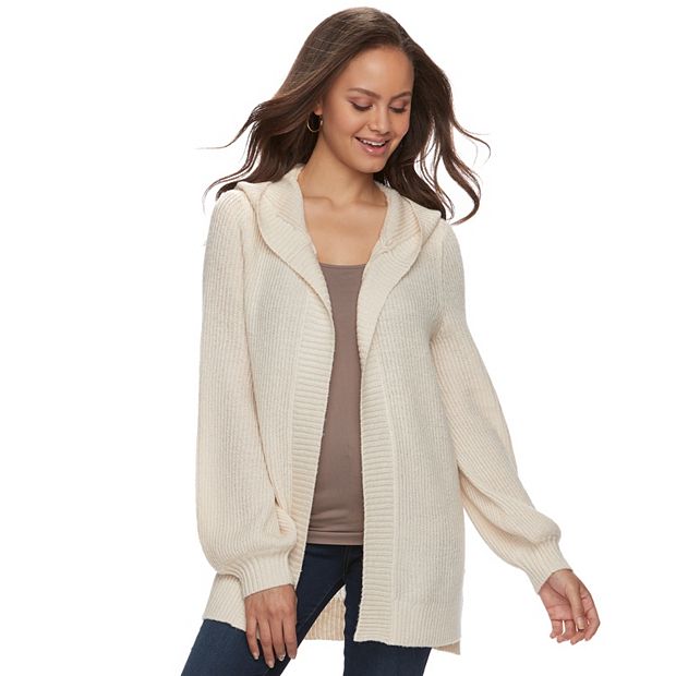 Kohls clearance hooded cardigan