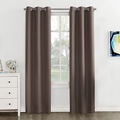 Brown Grommet Curtains Drapes Window Treatments Home Decor