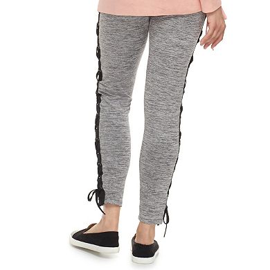 madden NYC Juniors' Lace Up Leggings