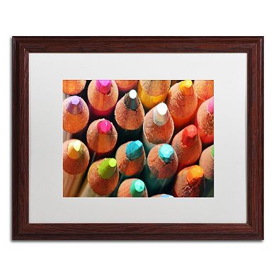 Trademark Fine Art Pencils Framed Wall Art