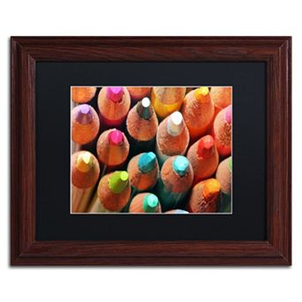 Trademark Fine Art Pencils Framed Wall Art