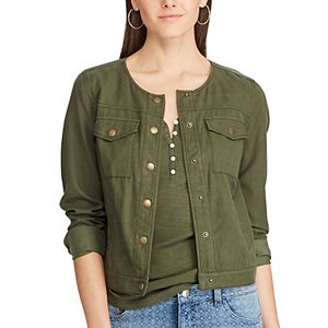 Women's Chaps Crop Twill Jacket