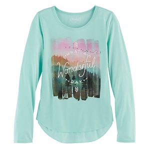 Girls 7-16 & Plus Size Mudd® High-Low Graphic Tee