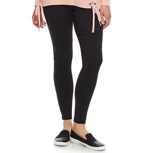 madden NYC Juniors' Ripped Front Leggings