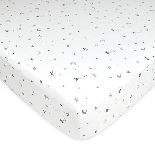 Tl Care Jersey Knit Fitted Mini Portable Crib Sheet