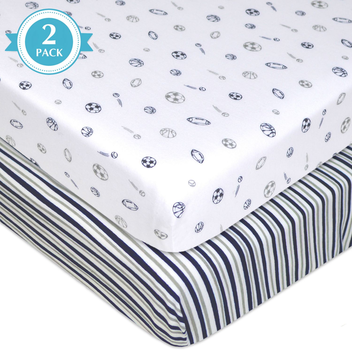 patterned crib sheets