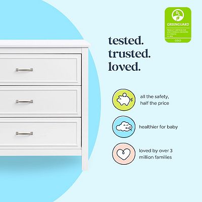 green emerald velvet dress Charlie 3-Drawer Dresser – DaVinci Baby main image 0