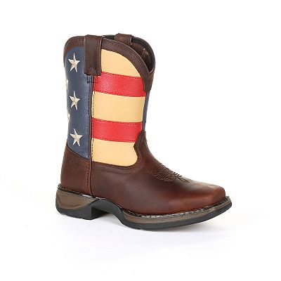 Durango Lil Rebel Big Kids Flag Western Boot DBT0160 3.5 M