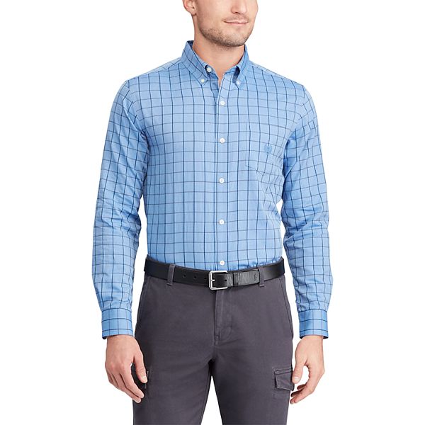 Men's Chaps ClassicFit Plaid EasyCare ButtonDown Shirt