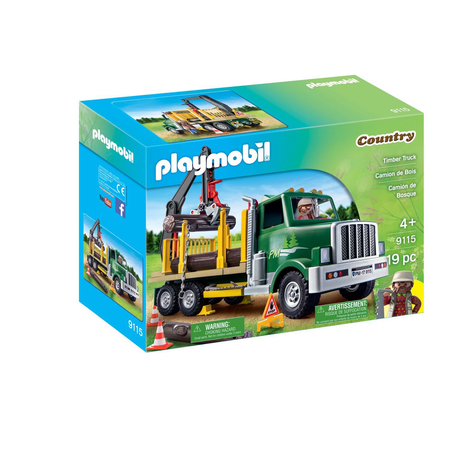 playmobil logging truck