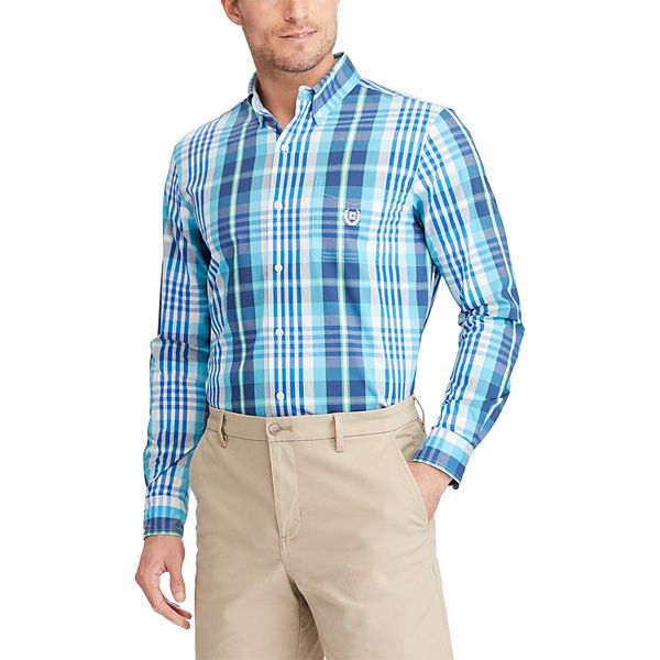 Men's Chaps ClassicFit Gingham EasyCare ButtonDown Shirt