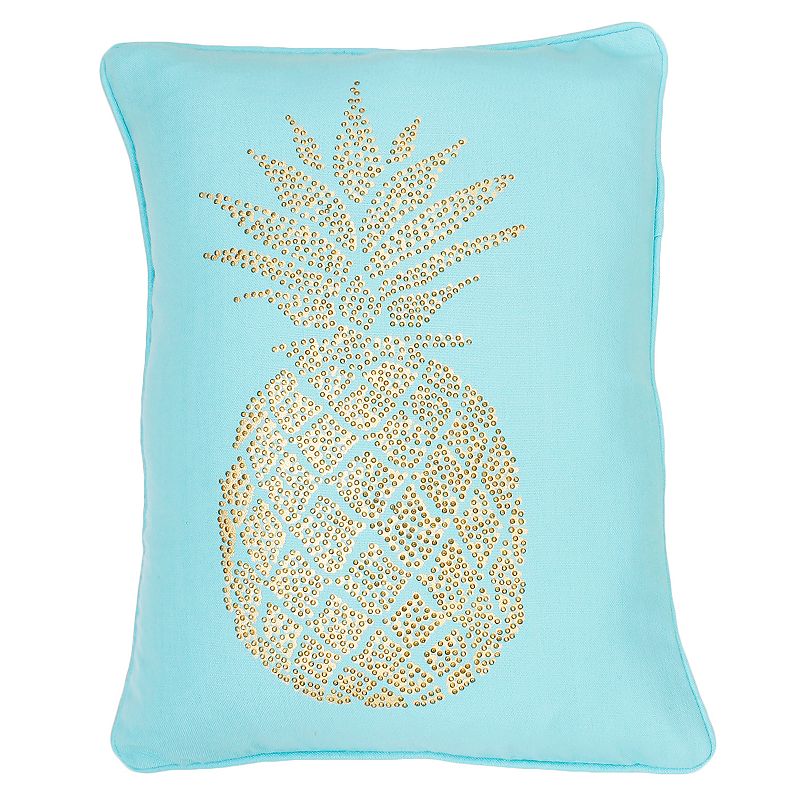 UPC 807882367227 product image for Thro by Marlo Lorenz Polly Pineapple Oblong Throw Pillow, Blue | upcitemdb.com