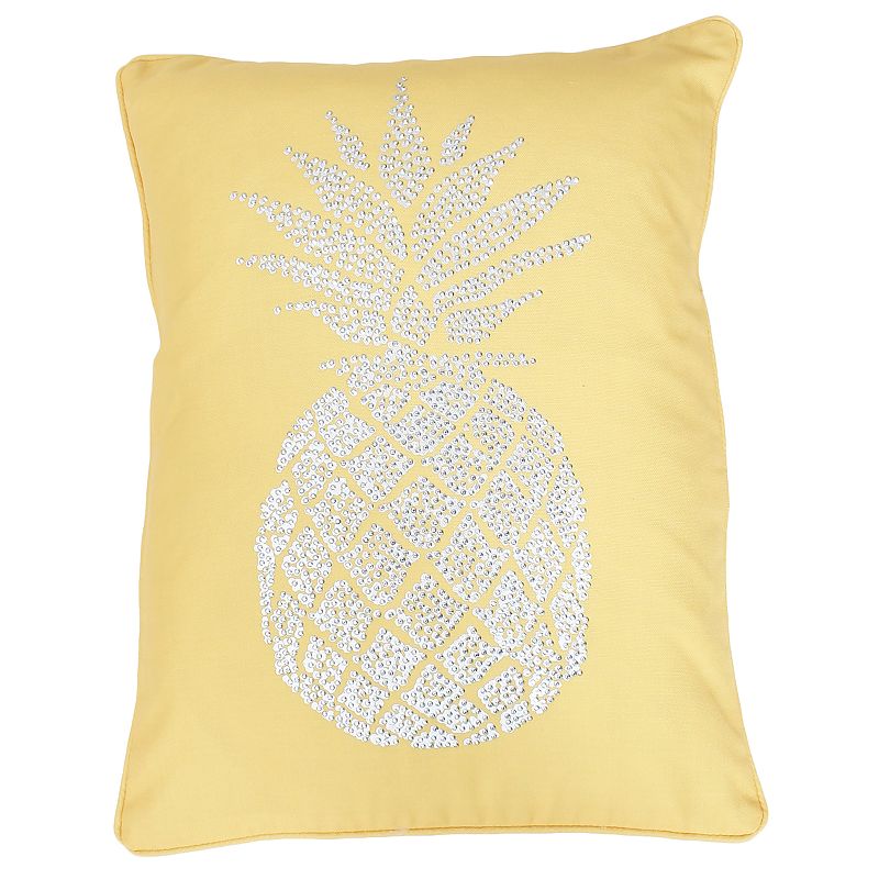 UPC 807882367210 product image for Thro by Marlo Lorenz Polly Pineapple Oblong Throw Pillow, Yellow | upcitemdb.com