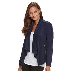 Women's Dana Buchman Faux-Suede Open-Front Blazer